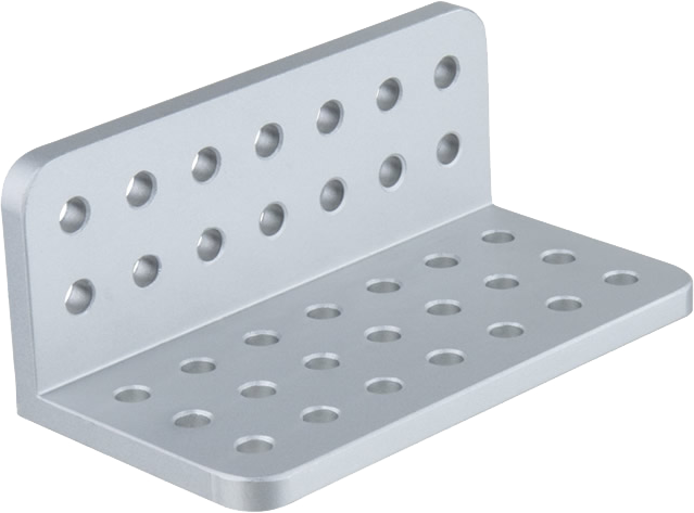 Kupo KS-3139L Midi L-Cheese-Plate 3.1""""(8cm)X 3.9""""(10cm) w/ 3/8"""" & 1/4"""" Hole