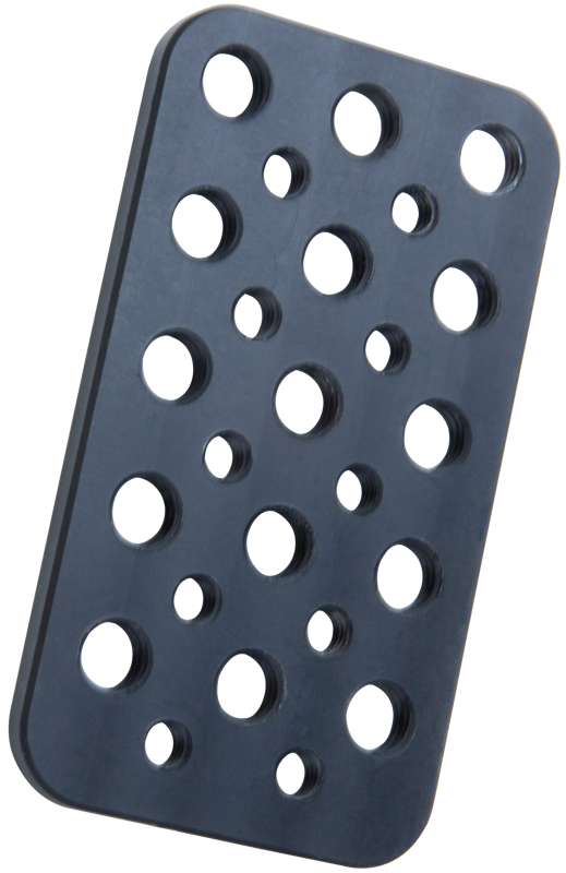 Kupo KS-3922 Mini Mounting Plate With 3/8""""&1/4"""" Holes 3.97""""(10cm)*2.2""""(5.6cm)