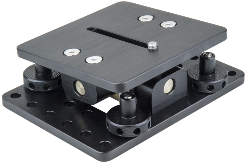 Kupo KSC-150 Mini 4 Way Leveling Cam Mount w/ 3/8"""" Slot-Blk