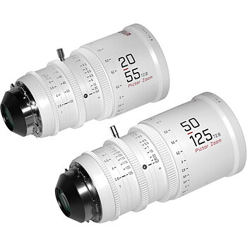 DZOFilm Pictor 20-55mm and 50-125mm T2.8 Super35 Cinema Zoom Lens Bundle White  (PL Mount and EF Mount)
