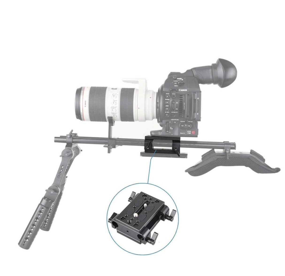 SmallRig Baseplate with Dual 15mm Rod Clamp 1798 - 4