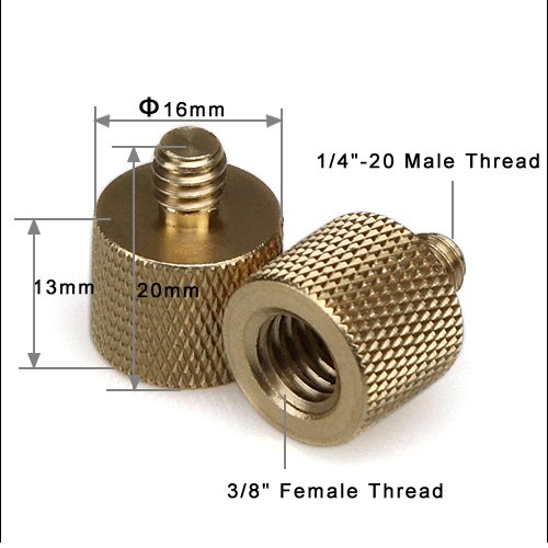 Omvandlare gänga hona 3/8" till hane 1/4" - 2