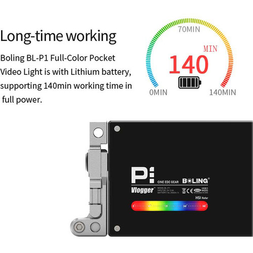 BOLING BL-P1 Pocket LED RGB Video Light - 5