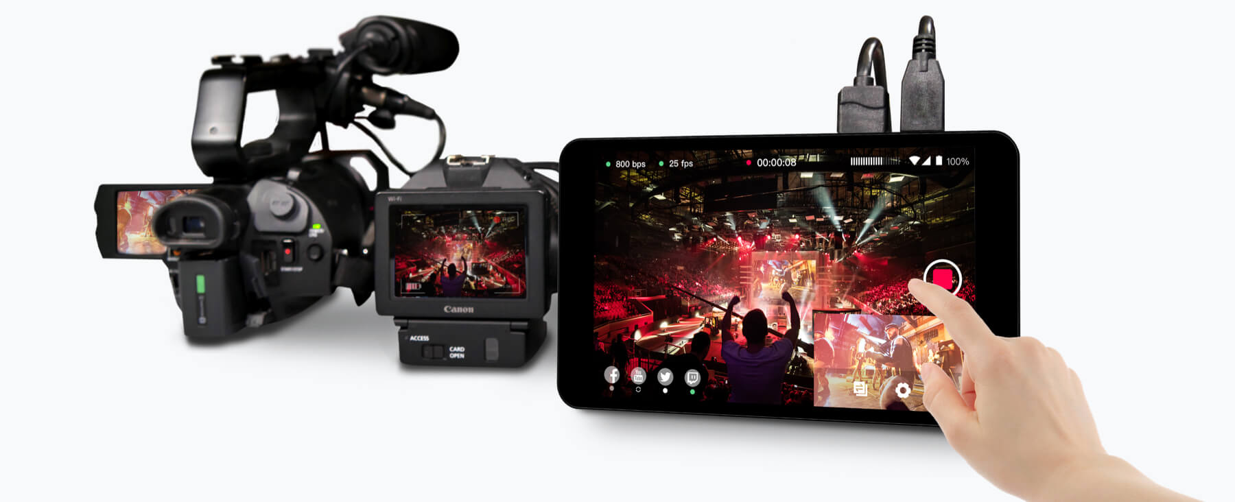 YoloLIV YoloBox Portable Live Stream Studio Monitor Multicam