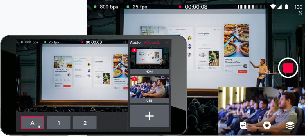YoloLIV YoloBox Portable Live Stream Studio Monitor Multicam