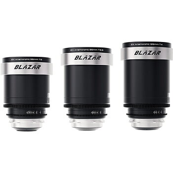 Blazar Cato 2x Full Frame Anamorphic 40/85/125mm 3-Lens Set PL