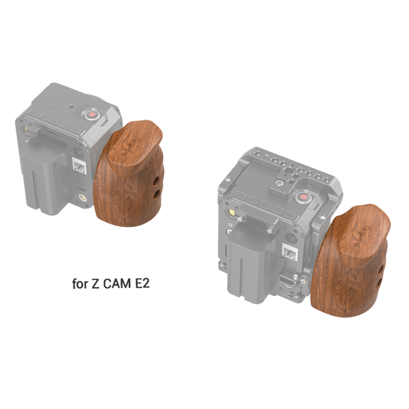 SmallRig 2457 Wooden Grip w Quick Release f Z CamE - 14