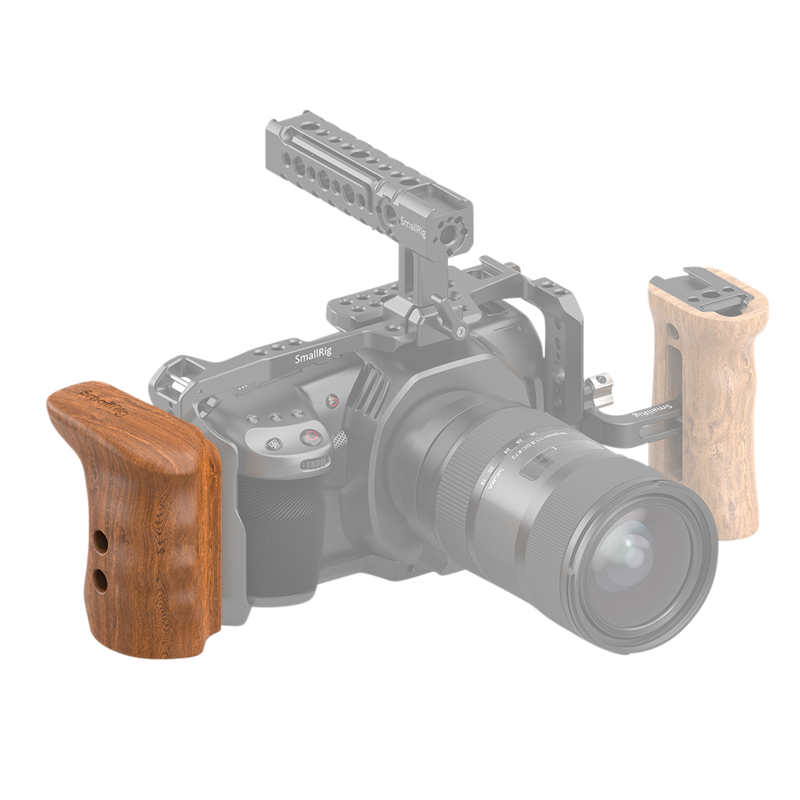 SmallRig 2457 Wooden Grip w Quick Release f Z CamE - 15