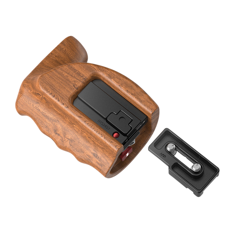 SmallRig 2457 Wooden Grip w Quick Release f Z CamE - 12