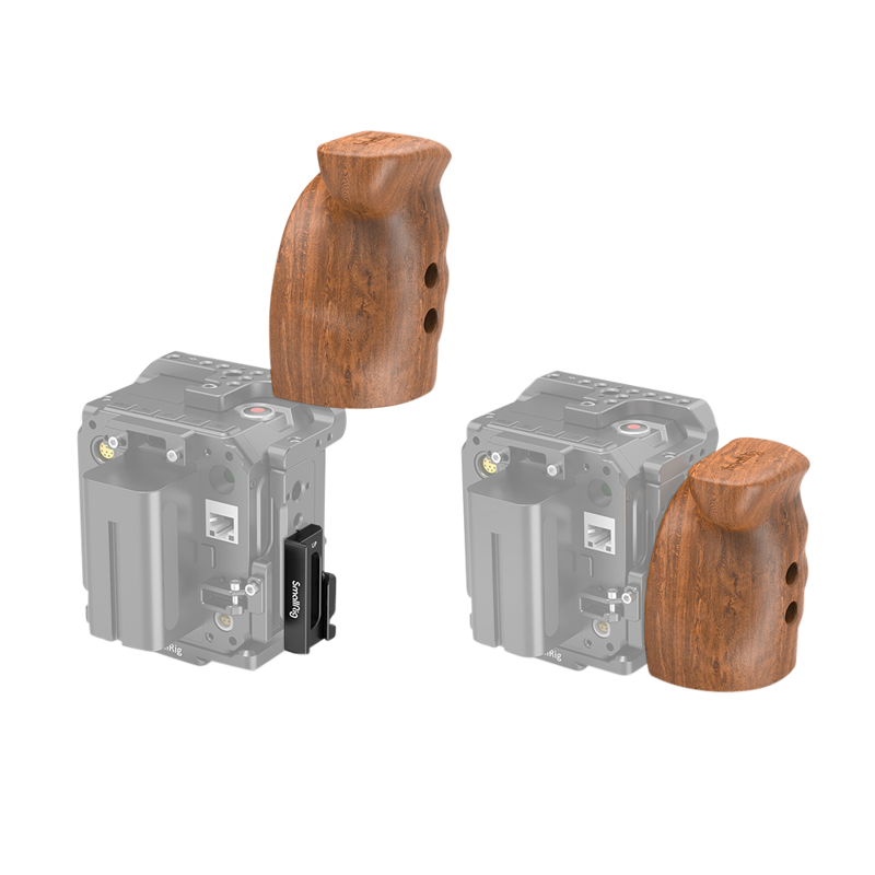 SmallRig 2457 Wooden Grip w Quick Release f Z CamE - 8