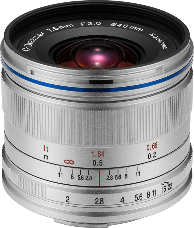 Laowa 7.5mm f/2  (Standard) Lens - MFT / Silver - 2
