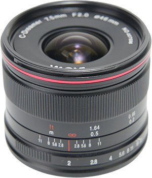 Laowa 7.5mm f/2 (Lightweight) Lens - MFT / Black