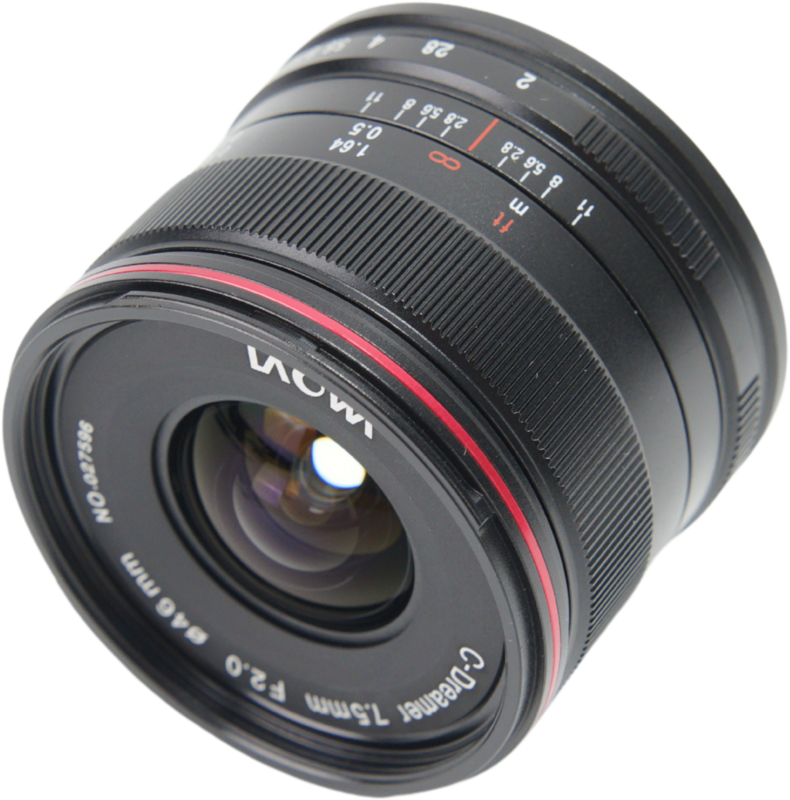 Laowa 7.5mm f/2 (Lightweight) Lens - MFT / Black - 3