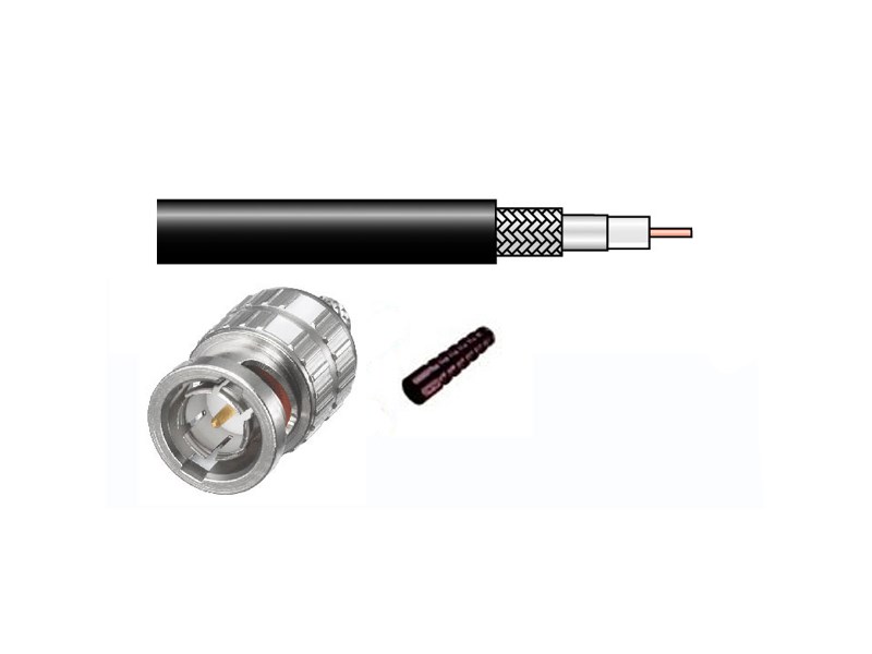 Cabletronic Koaxialkabel HD-SDI A1505 BNC-M-BNC-M 3 meter svart