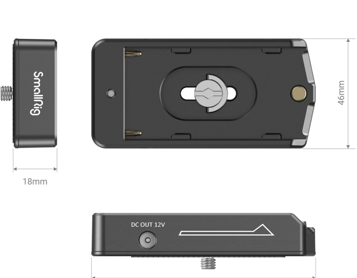 SmallRig NP-F Battery Adapter Plate Lite 3018 - 5