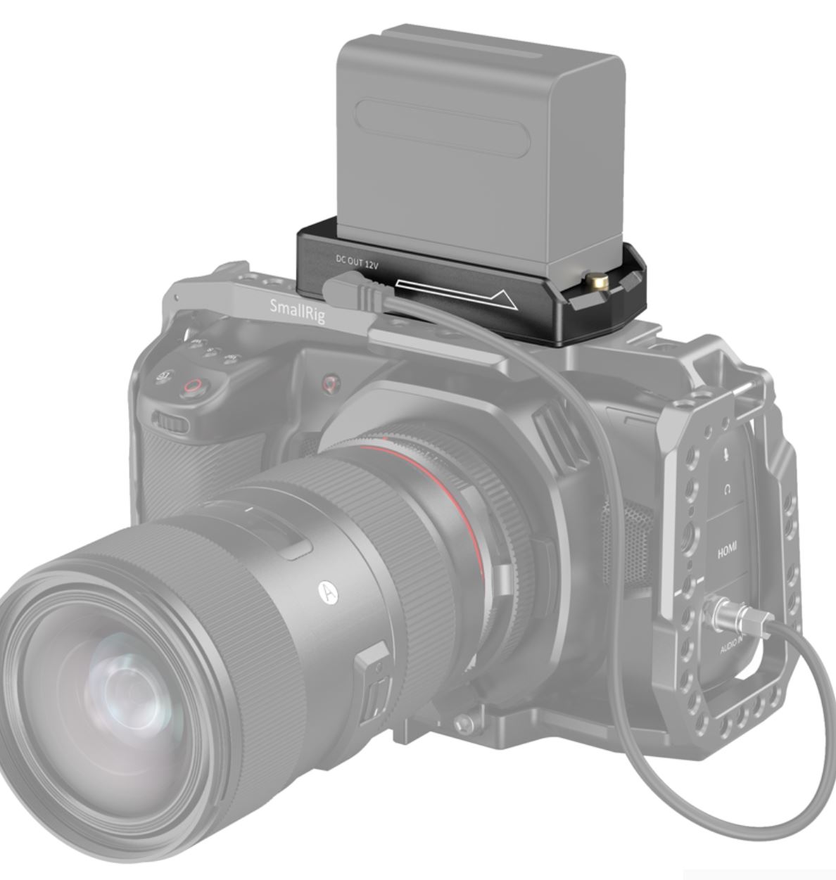 SmallRig NP-F Battery Adapter Plate Lite 3018 - 6