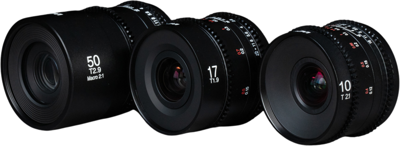 Laowa MFT Cine Prime 3-Lens [Wide + Marco] Bundle (10mm, 17mm, 50mm)