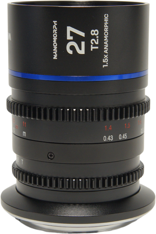 Laowa Nanomorph&nbsp;27mm&nbsp;T2.8&nbsp;1.5X&nbsp;S35 (Blue) - L Mount