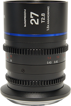 Laowa Nanomorph&nbsp;27mm&nbsp;T2.8&nbsp;1.5X&nbsp;S35 (Blue) - DL
