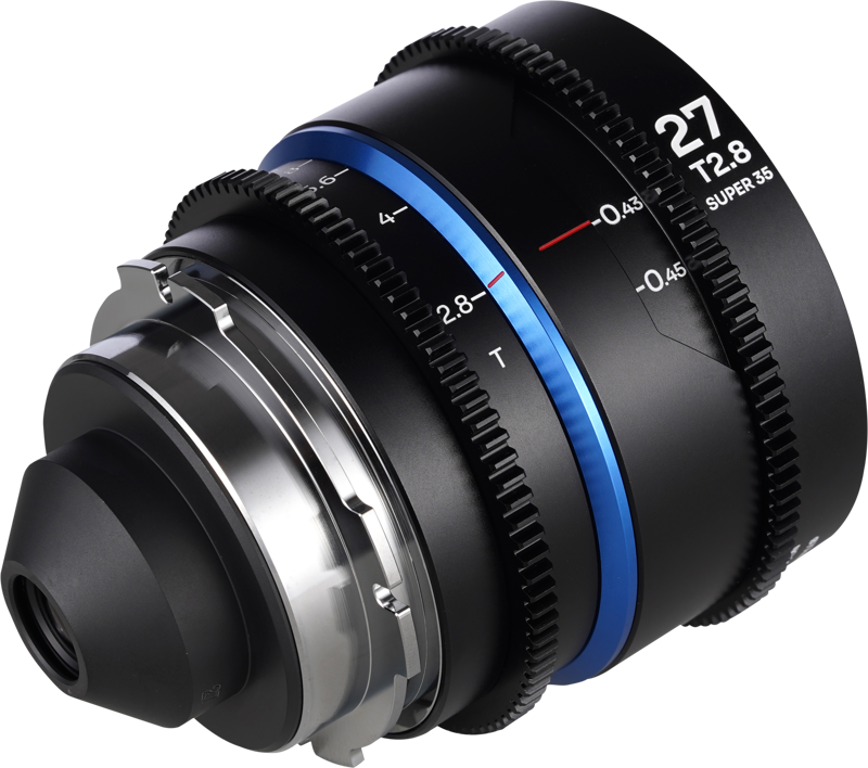 Laowa Nanomorph&nbsp;27mm&nbsp;T2.8&nbsp;1.5X&nbsp;S35 (Blue) - Arri PL/Canon EF - 4