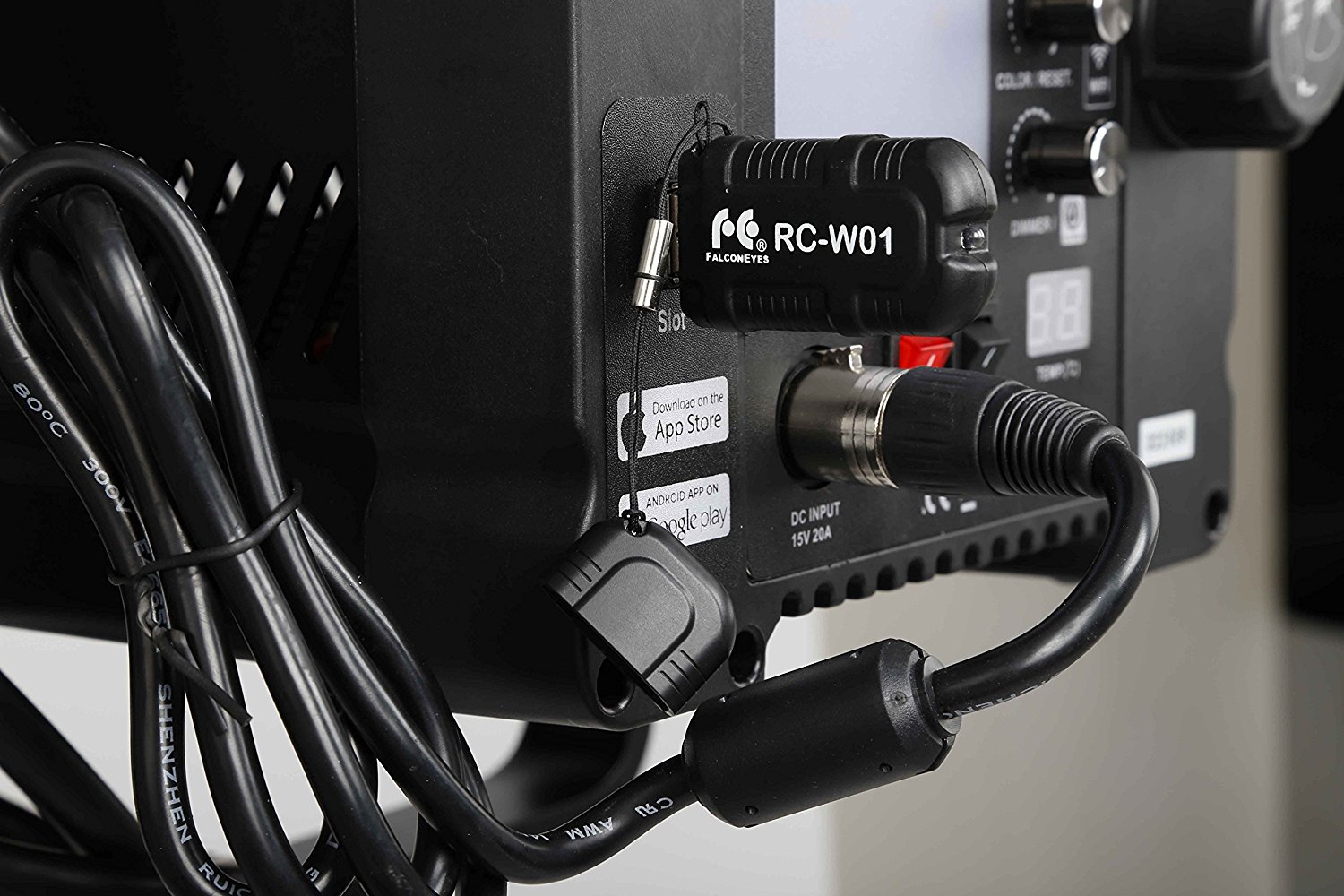Fresnel Led videolight Bi-Color DLL-3000TW 300w - 6