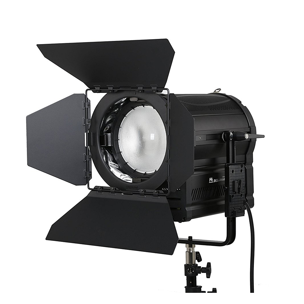 Fresnel Led videolight Bi-Color DLL-3000TW 300w