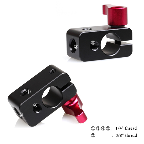 SmallRig Single Rod Clamp - 15mm (4 thread) 843 - 2