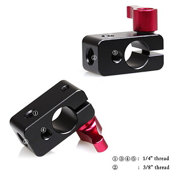 SmallRig Single Rod Clamp - 15mm (4 thread) 843