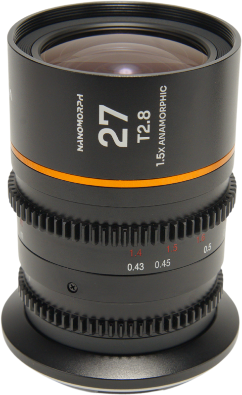 Laowa Nanomorph&nbsp;27mm&nbsp;T2.8&nbsp;1.5X&nbsp;S35 (Amber) - Canon RF - 2