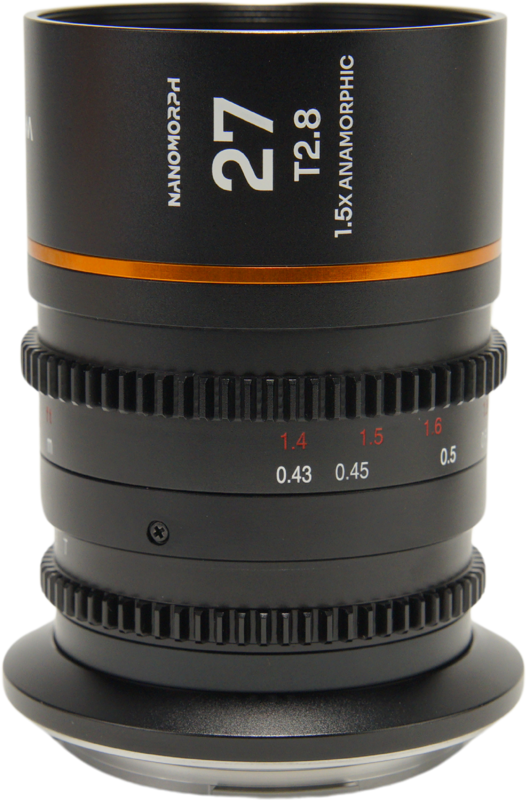 Laowa Nanomorph&nbsp;27mm&nbsp;T2.8&nbsp;1.5X&nbsp;S35 (Amber) - DL