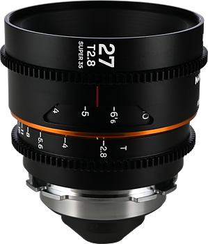 Laowa Nanomorph&nbsp;27mm&nbsp;T2.8&nbsp;1.5X&nbsp;S35 (Amber) - Arri PL/Canon EF