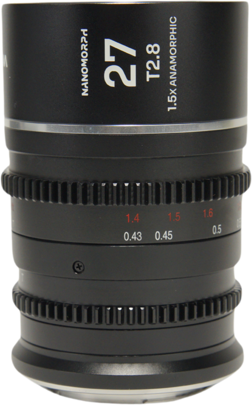 Laowa Nanomorph&nbsp;27mm&nbsp;T2.8&nbsp;1.5X&nbsp;S35 (Silver) - Canon RF