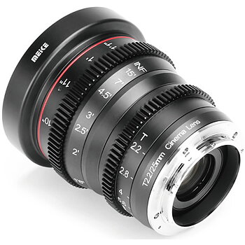 MEIKE 25mm T2.2 Manual Focus Cinema Prime Lins (E Mount) 