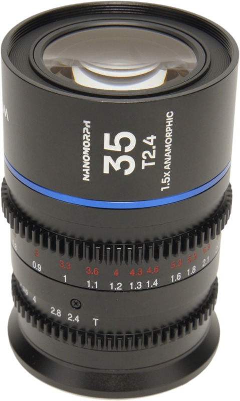 Laowa Nanomorph&nbsp;35mm&nbsp;T2.4&nbsp;1.5X&nbsp;S35 (Blue) - Canon RF - 2