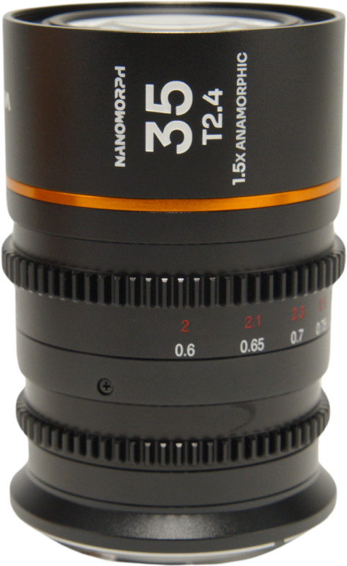 Laowa Nanomorph&nbsp;35mm&nbsp;T2.4&nbsp;1.5X&nbsp;S35 (Amber) - Sony E