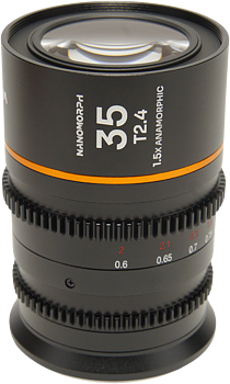 Laowa Nanomorph&nbsp;35mm&nbsp;T2.4&nbsp;1.5X&nbsp;S35 (Amber) - Canon RF