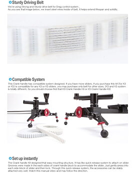 Crank Handle kit for Konova Slider