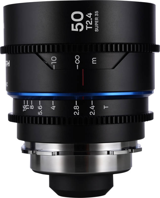 Laowa Nanomorph&nbsp;50mm&nbsp;T2.4&nbsp;1.5X&nbsp;S35 (Blue) - Arri PL/Canon EF