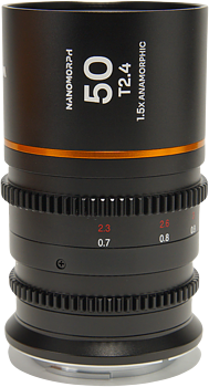 Laowa Nanomorph&nbsp;50mm&nbsp;T2.4&nbsp;1.5X&nbsp;S35 (Amber) - Canon RF
