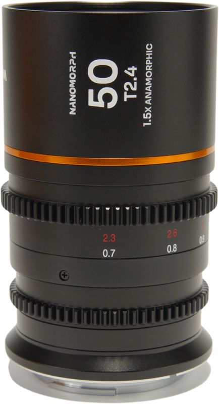 Laowa Nanomorph&nbsp;50mm&nbsp;T2.4&nbsp;1.5X&nbsp;S35 (Amber) - MFT