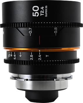 Laowa Nanomorph&nbsp;50mm&nbsp;T2.4&nbsp;1.5X&nbsp;S35 (Amber) - Arri PL/Canon EF