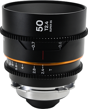 Laowa Nanomorph&nbsp;50mm&nbsp;T2.4&nbsp;1.5X&nbsp;S35 (Amber) - Arri PL/Canon EF