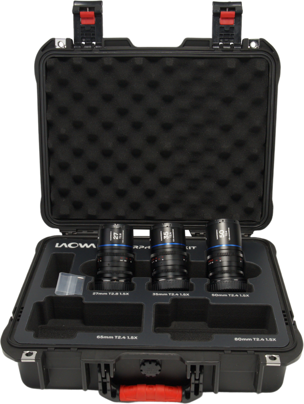 Laowa Nanomorph&nbsp;S35 Prime&nbsp;3-Lens&nbsp;Bundle &nbsp;(27mm, 35mm, 50mm) (Blue) - Sony E - 5