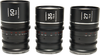 Laowa Nanomorph&nbsp;S35 Prime&nbsp;3-Lens&nbsp;Bundle&nbsp; (27mm, 35mm, 50mm) (Silver) - Nikon Z