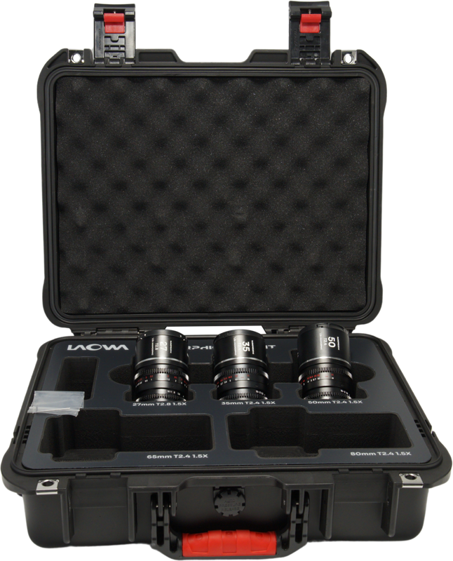 Laowa Nanomorph&nbsp;S35 Prime&nbsp;3-Lens&nbsp;Bundle&nbsp; (27mm, 35mm, 50mm) (Silver) - DL - 5