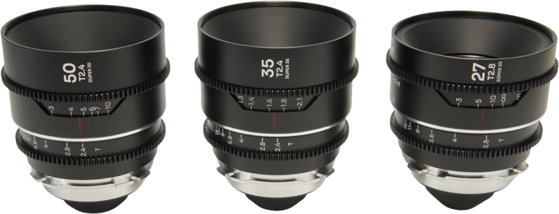 Laowa Nanomorph&nbsp;S35 Prime&nbsp;3-Lens&nbsp;Bundle&nbsp; (27mm, 35mm, 50mm) (Silver) - Arri PL/Canon EF – för filmskapare - 2
