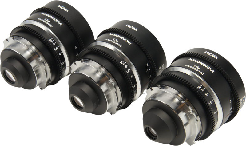 Laowa Nanomorph&nbsp;S35 Prime&nbsp;3-Lens&nbsp;Bundle&nbsp; (27mm, 35mm, 50mm) (Silver) - Arri PL/Canon EF – för filmskapare - 4