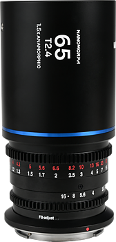Laowa Nanomorph&nbsp;65mm&nbsp;T2.4&nbsp;1.5X&nbsp;S35 (Blue) - Fuji X