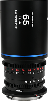 Laowa Nanomorph&nbsp;65mm&nbsp;T2.4&nbsp;1.5X&nbsp;S35 (Blue) - Fuji X