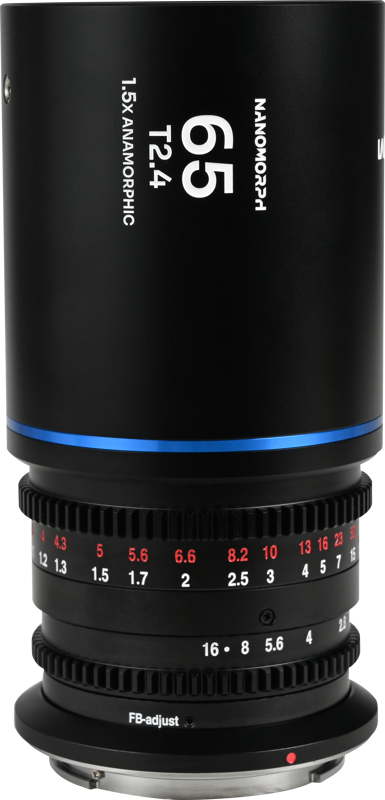 Laowa Nanomorph&nbsp;65mm&nbsp;T2.4&nbsp;1.5X&nbsp;S35 (Blue) - Canon RF